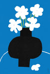 Affiche 'Fleurs blanches'