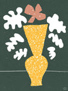 'Yellow Speckled Vase' Poster