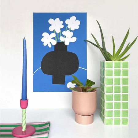 Affiche 'Fleurs blanches'