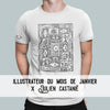 Unisex Art T-shirt Club by Julien Castanié