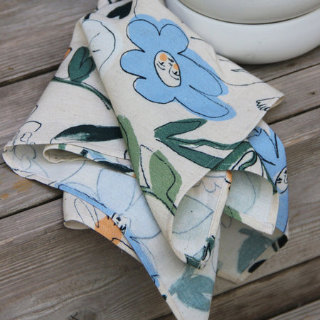 Set of 2 Flower Girls napkins