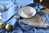Set of 2 napkins Vanilla & Blue
