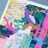 Miyazaki risography poster - Princess Mononoke