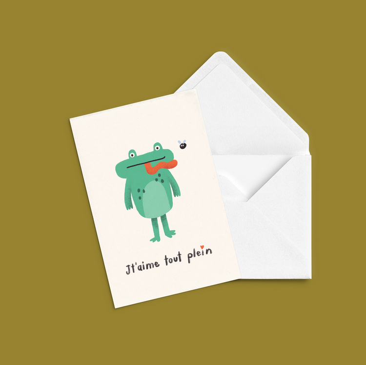 Carte de souhaits Jt'aime tout plein