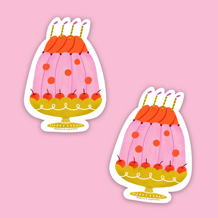 Glossy Orange Cone Sticker