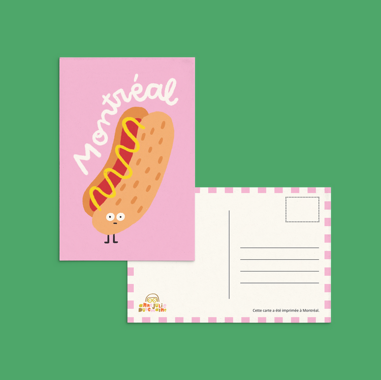 Carte postale 'Hot-Dog'