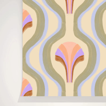 Mother-of-pearl wallpaper