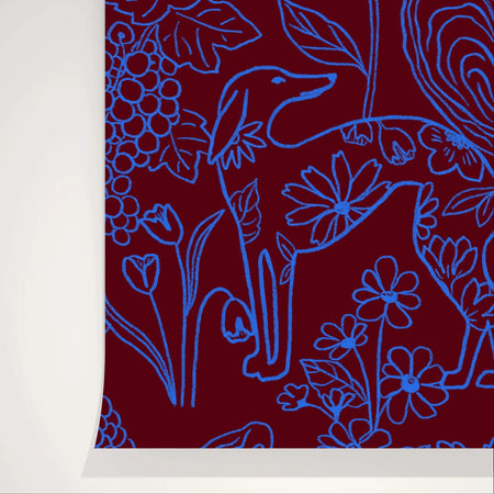 Quattrocento velvet wallpaper