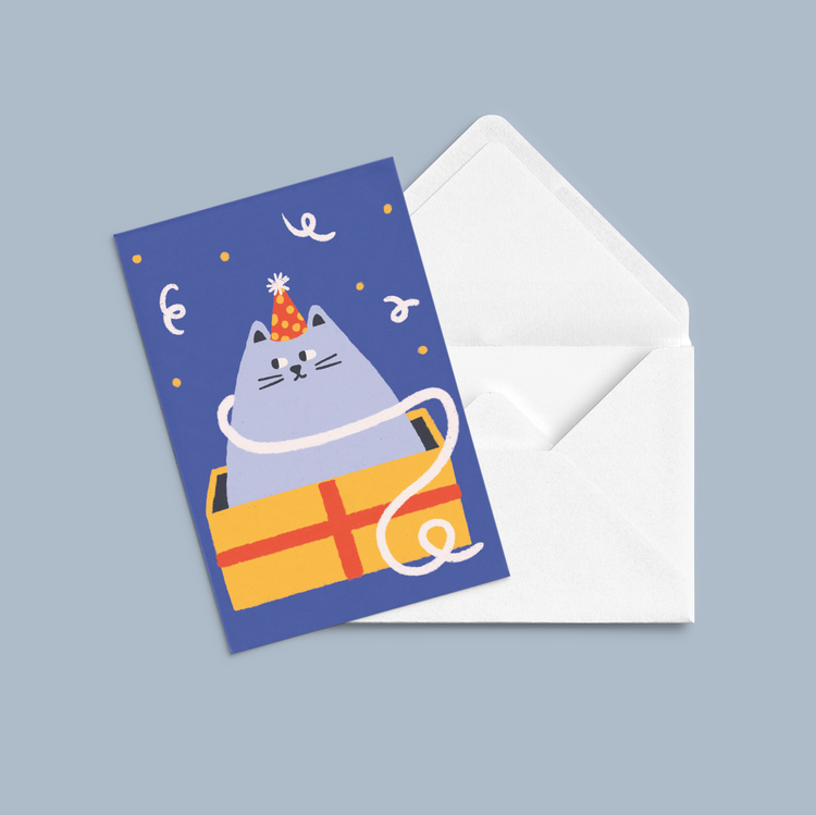Carte de souhaits Raymonde d'anniversaire bleue