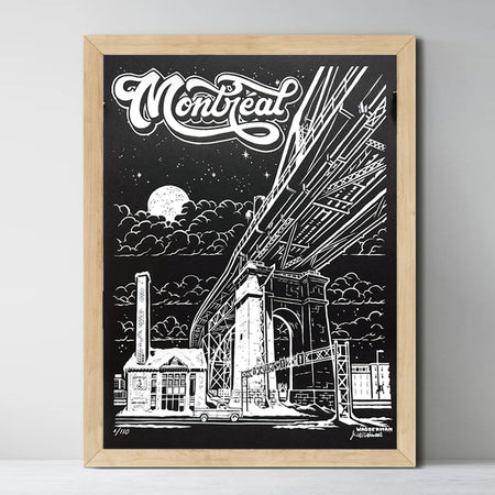 Screen printed poster 'The Bridge'