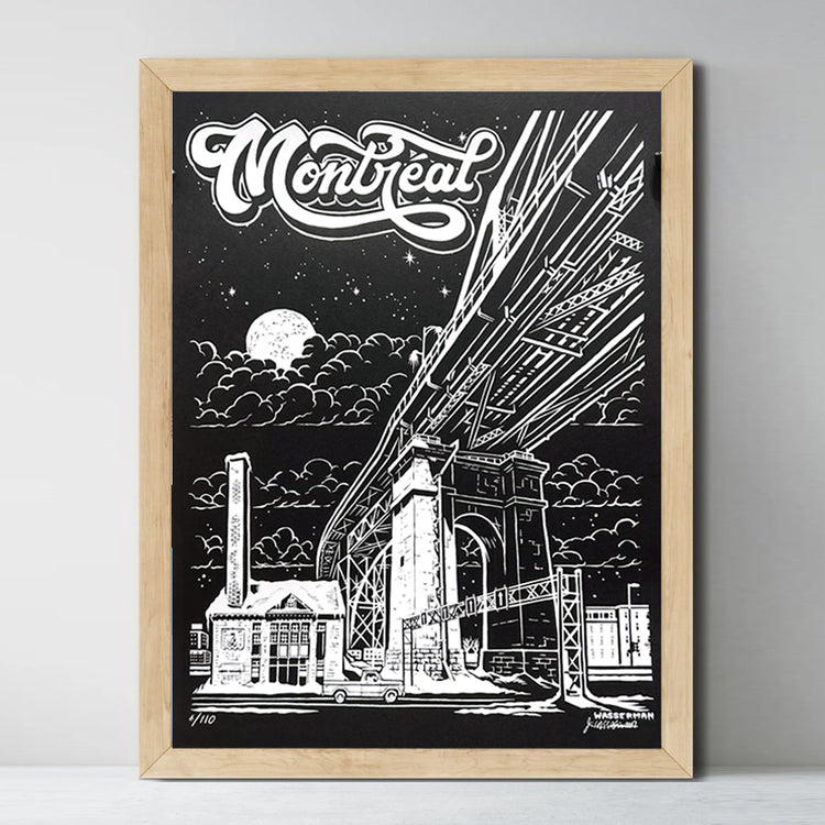 Screen printed poster 'The Bridge'