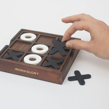 Wooden Tic-Tac-Toe game