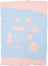 Oeuvre originale 'Village de mer A'