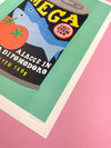 Risograph poster 'Can of mega sardines'