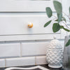 White and orange marbled handle (or hook)