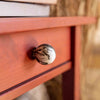 White and black marbled handle (or hook)