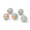 Sky blue marbled handle (or hook) on wood