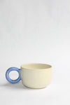Colorful ring-handled mug