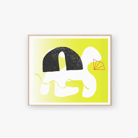 Risograph poster 'Revivre'