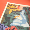 Risography poster 'Sardinas'
