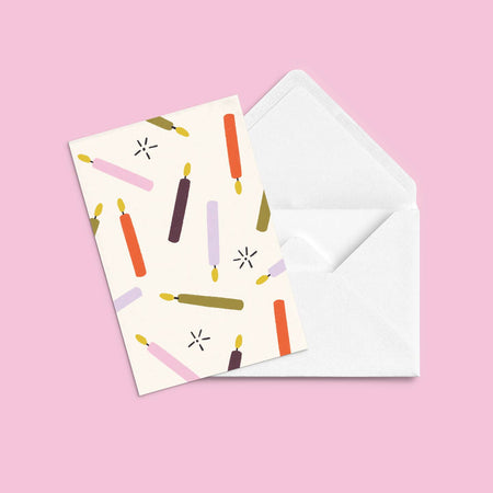 Blow out the candles greeting card