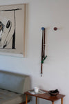 Corte cobalt and burgundy wall hook