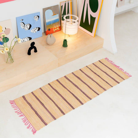 Pastel Striped Runner Rug