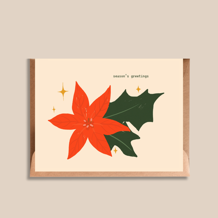 Carte de Noël Season's Greetings