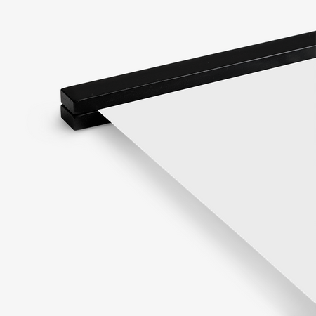 Black wood magnetic poster holder 13in / 33cm