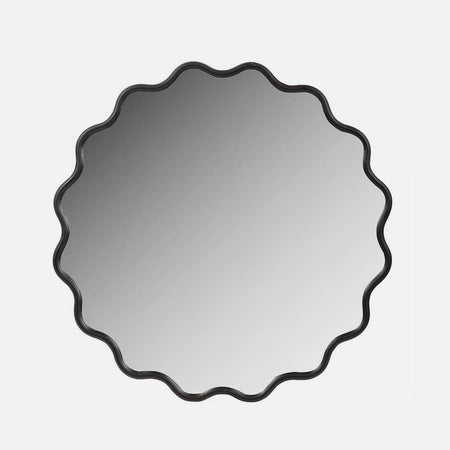Miroir ondulé noir