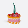 Ornement en céramique Gâteau coeur