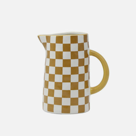 Checkered pitcher