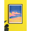 Risograph poster 'Heat Rock'