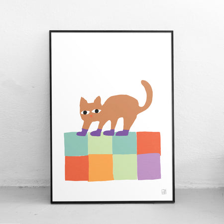 'Disco Cat' Poster