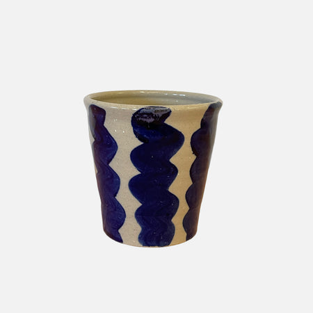 Cobalt stoneware pot