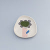 Green Flower Ceramic Egg Tray