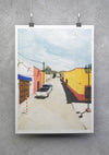 Affiche risographie 'Bernal, Mexico'