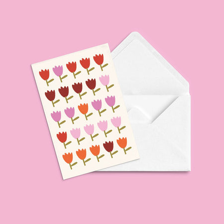 Greeting card 'Say it with flowers'