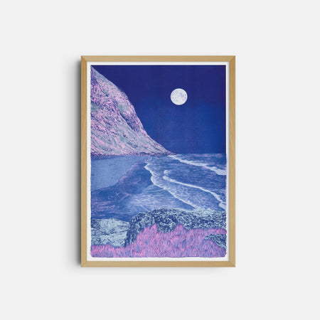 Risograph poster 'Blue Euphoria'