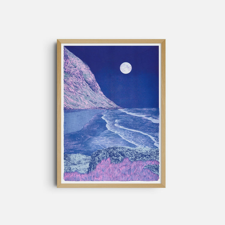 Affiche risographie 'Blue Euphoria'