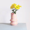 Geo pink ceramic vase