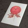 Risography poster 'Round flower'