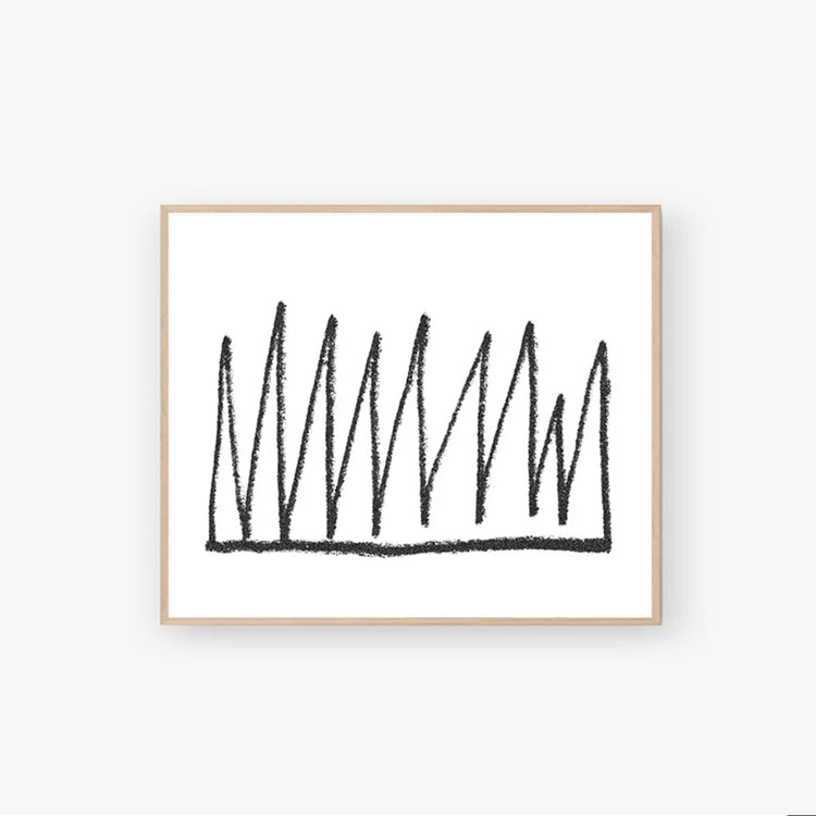 Risography poster 'Grass/Ice'