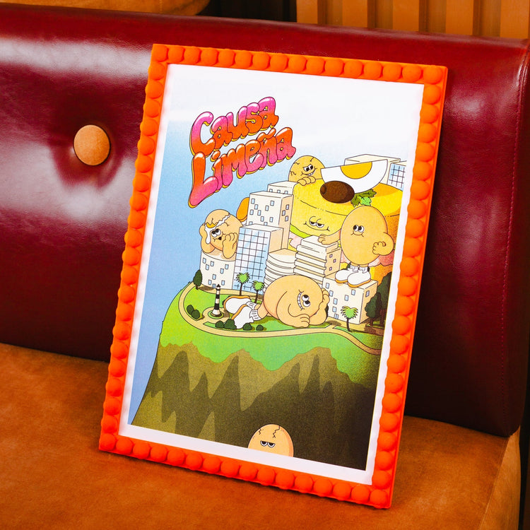 Affiche risographie 'Causa Limeña en Lima'