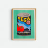 Risograph poster 'Can of mega sardines'