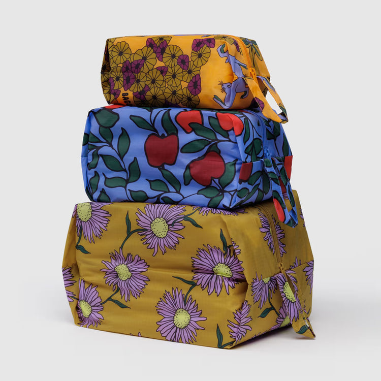 Ensemble de 3 pochettes zippées Night Orchard