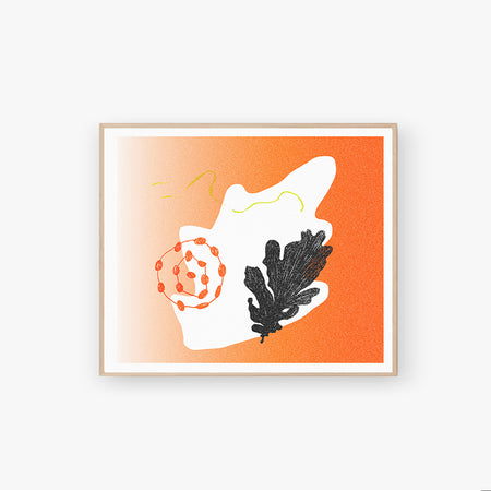 Risograph poster 'Fresh Wind'