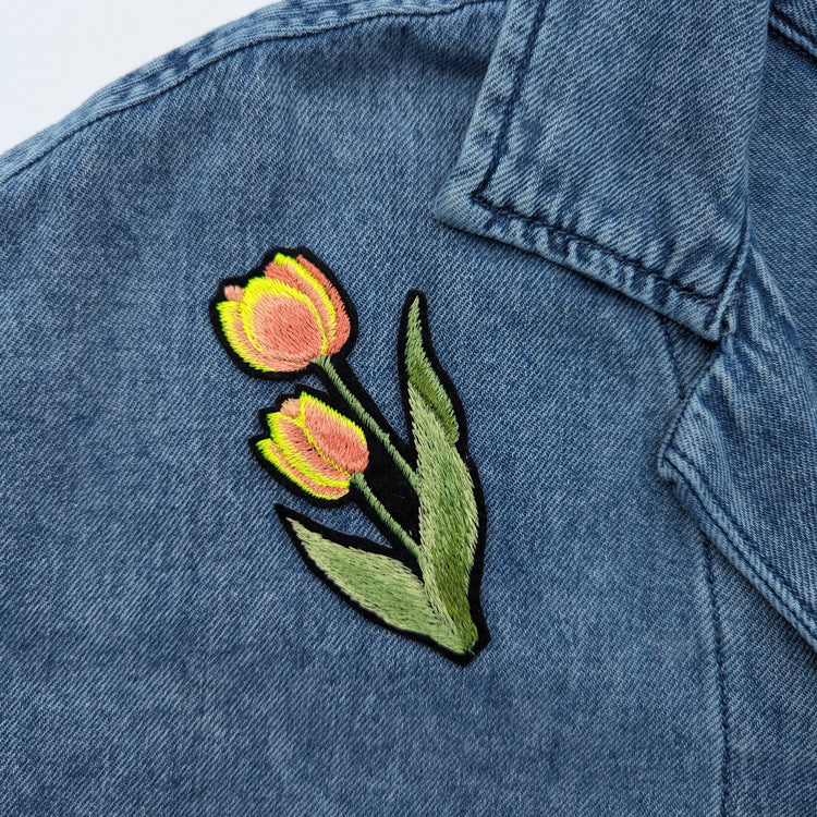 Patch noire Tulipe