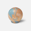 Sky blue marbled handle (or hook) on wood