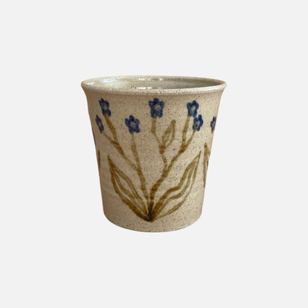 Forget-Me-Not Stoneware Pot